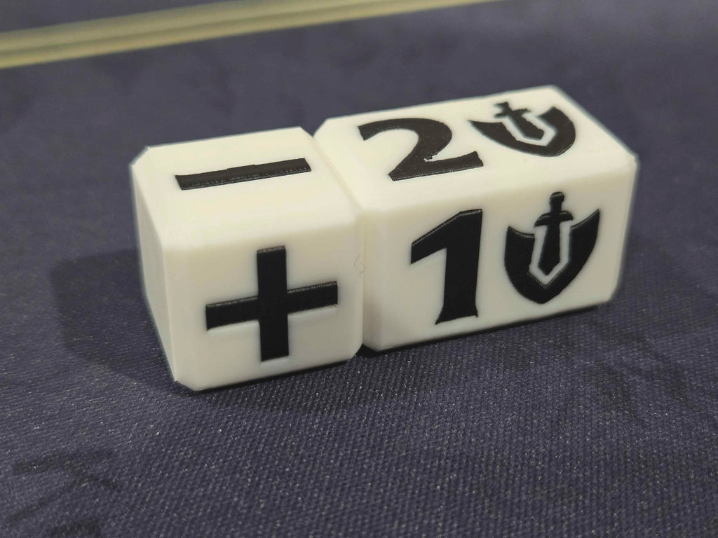 Sideways Spin Counters – Fast +/– Might Tracking for TCGs (Order of 3)