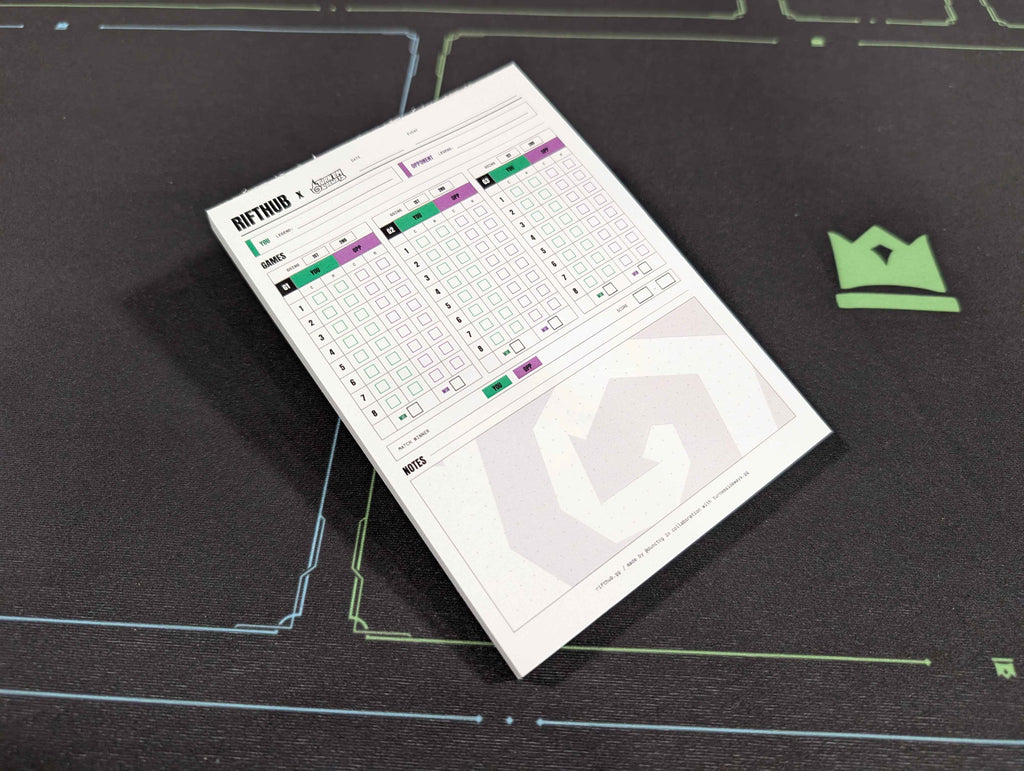 Rifthub x Turn 'em Sideways Score Pad