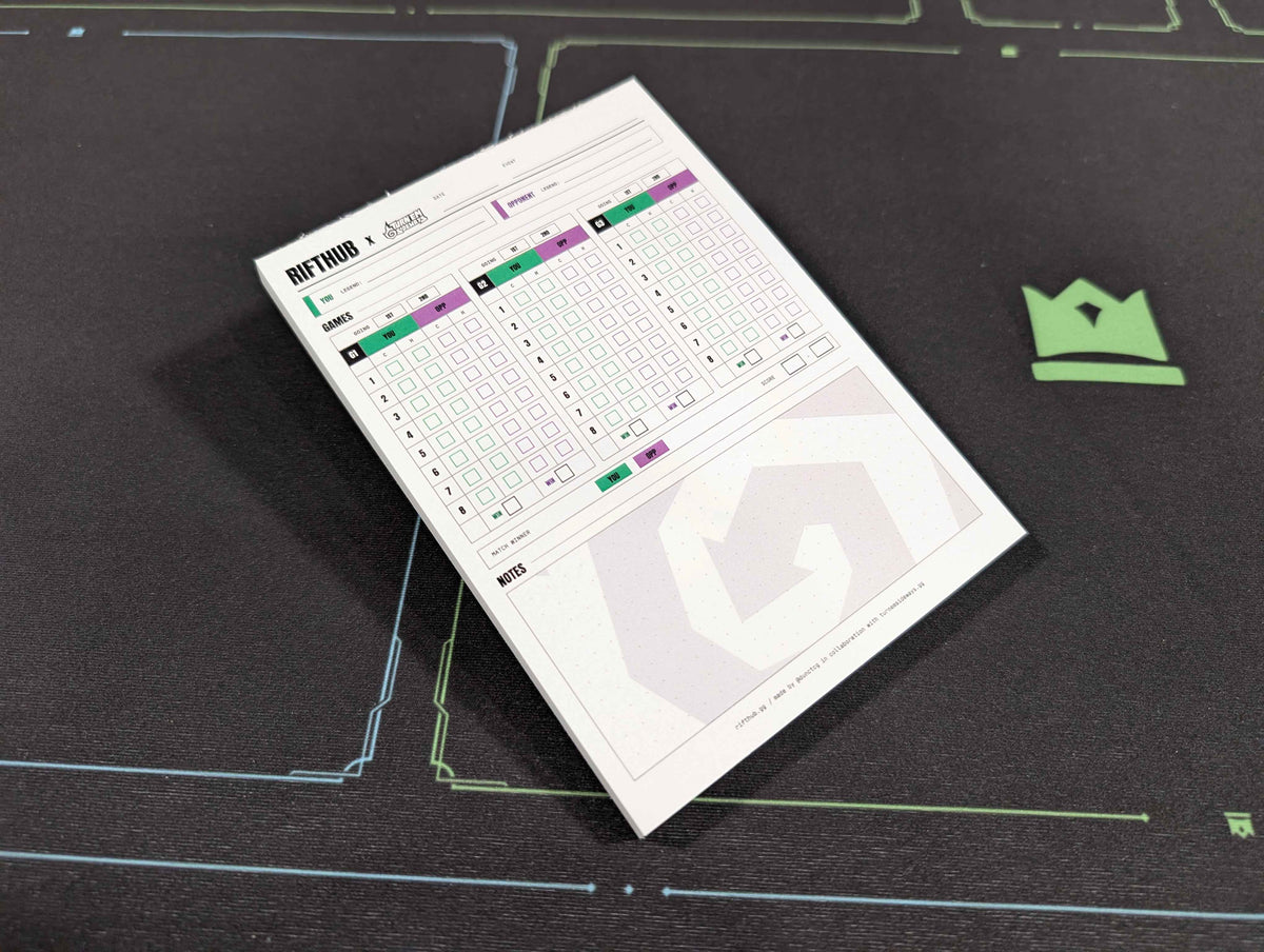 Rifthub x Turn 'em Sideways Score Pad