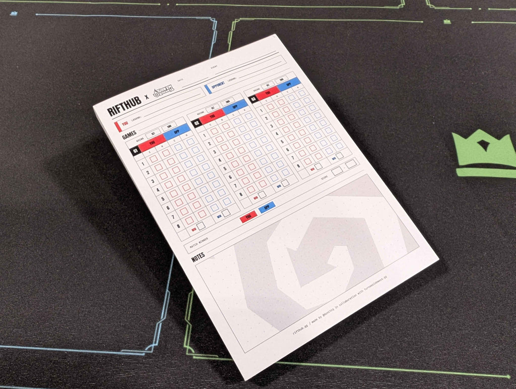 Rifthub x Turn 'em Sideways Score Pad