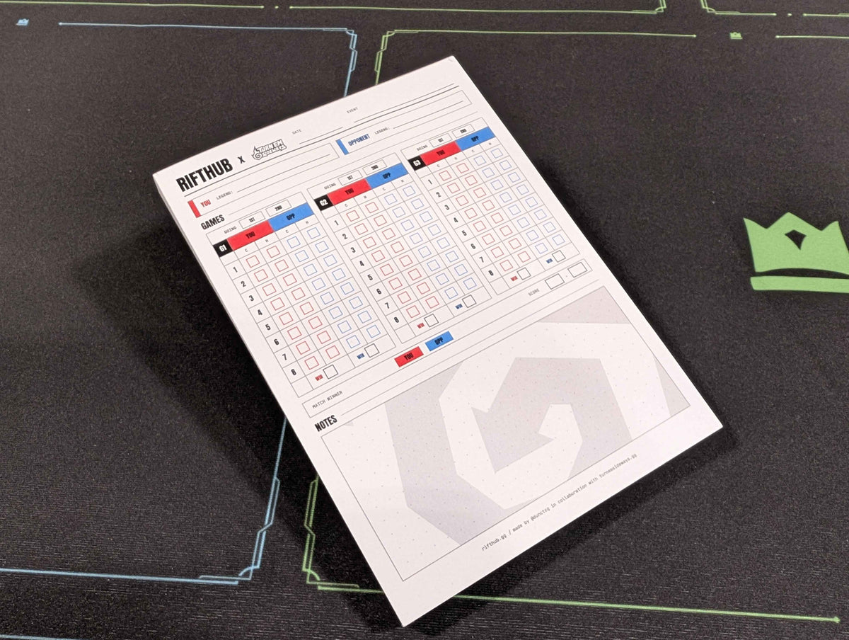 Rifthub x Turn 'em Sideways Score Pad
