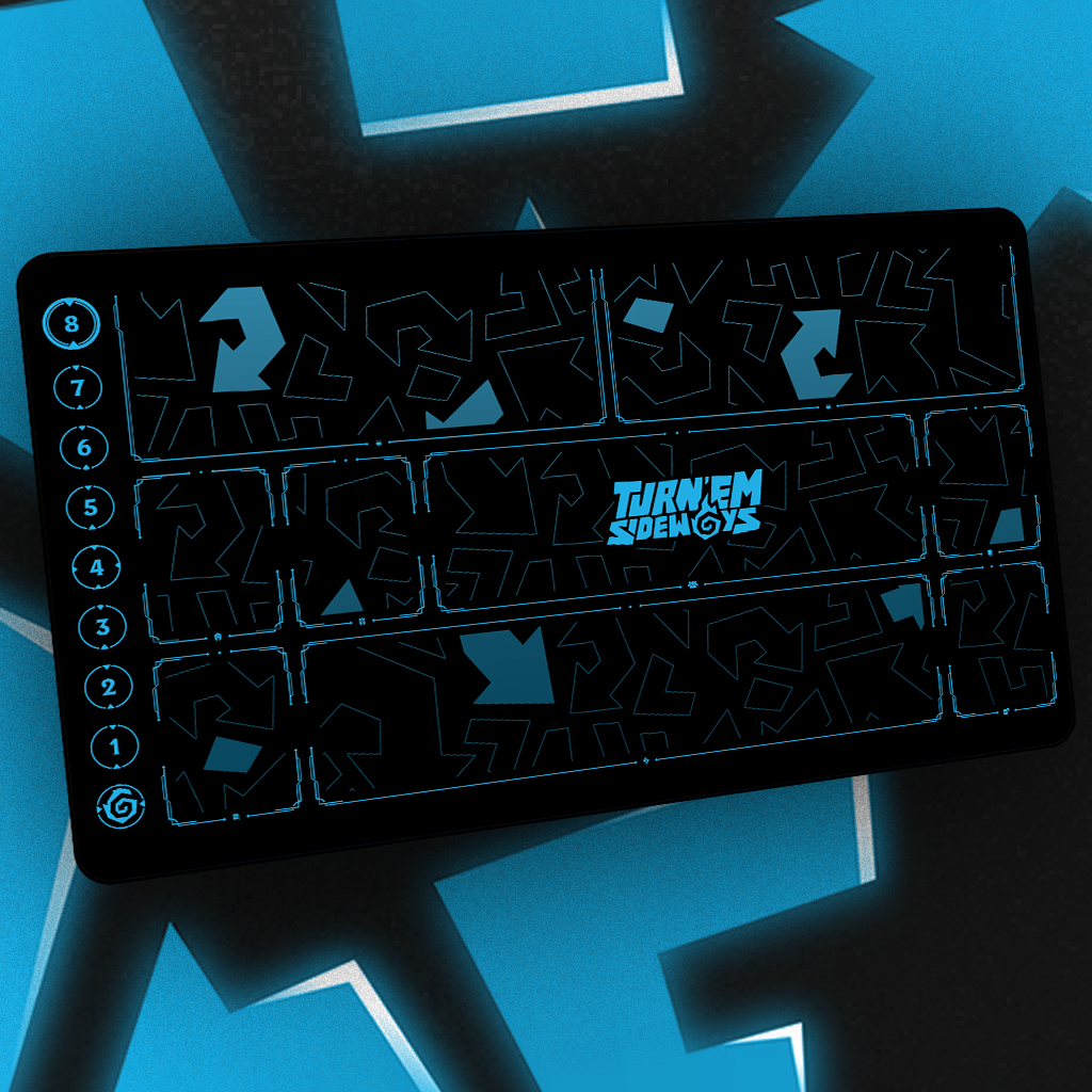 Turn'em Sideways Collectible Riftbound Playmat - Game Zones