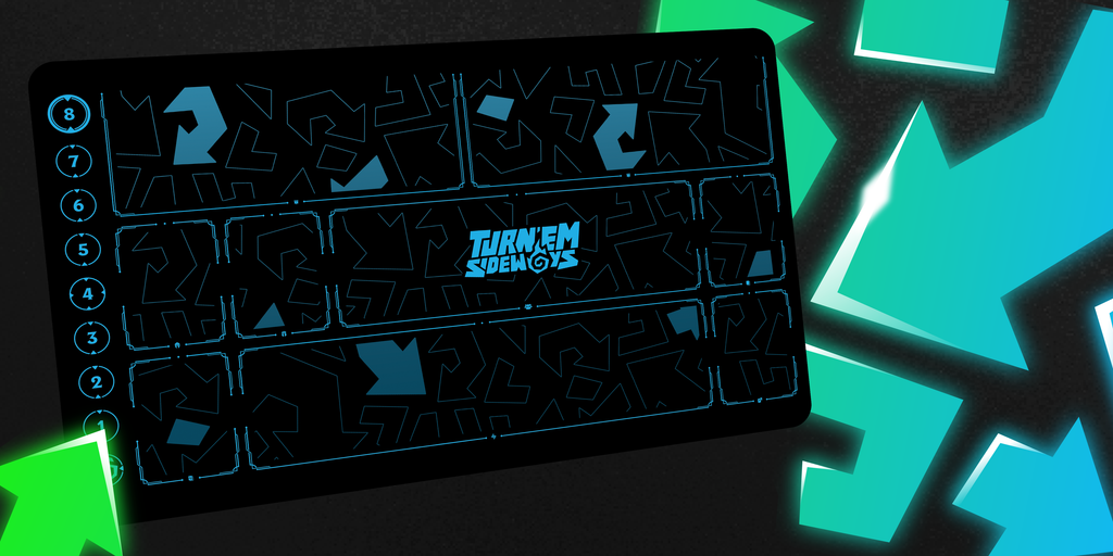 Turn'em Sideways Collectible Riftbound Playmat - Game Zones